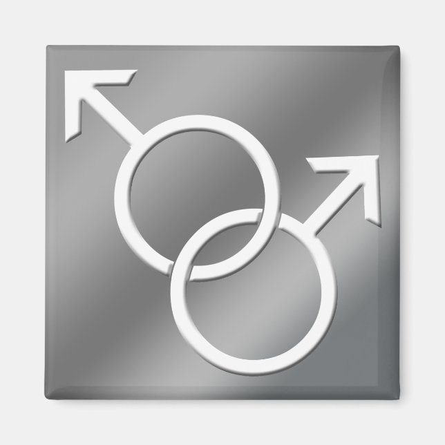 Imán Magnates del Orgullo Gay Hombres Del Mismo Sexo Am (Frente)