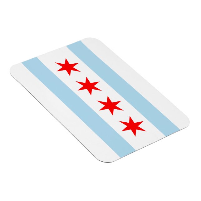 Imán Magnates Flex Premium de Bandera de Chicago (Lado Derecho)