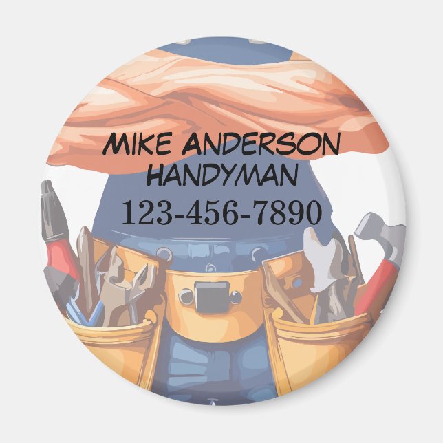 Imán Magnates para clientes de negocios de Handyman más (Frente)