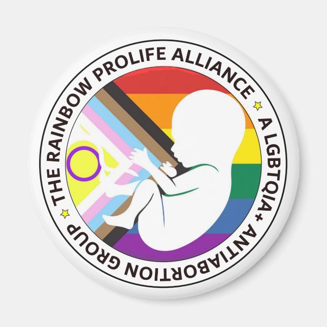 Imán Magnates Rainbow Pro Life Alliance (Frente)
