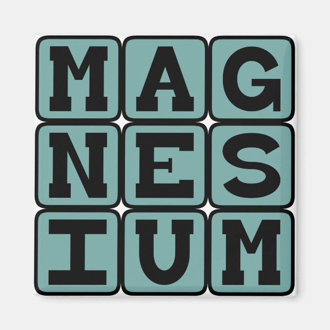 Imán Magnesio, Elemento Químico (Frente)