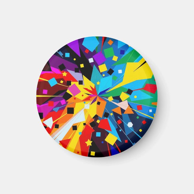 Imán Magnet - Abstract geometric art (Frente)