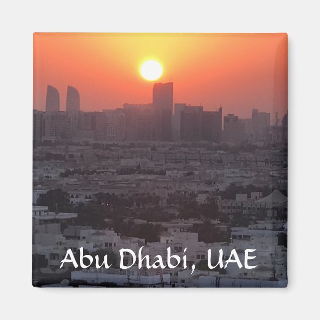 Imán Magnet Abu Dhabi UAE (Frente)
