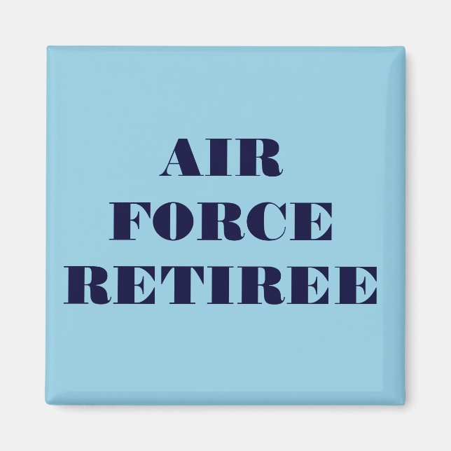 Imán Magnet Air Force Retiree (Frente)