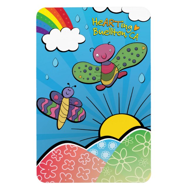 Imán Magnet - Amando la lluvia - Buellton.Art (Vertical)