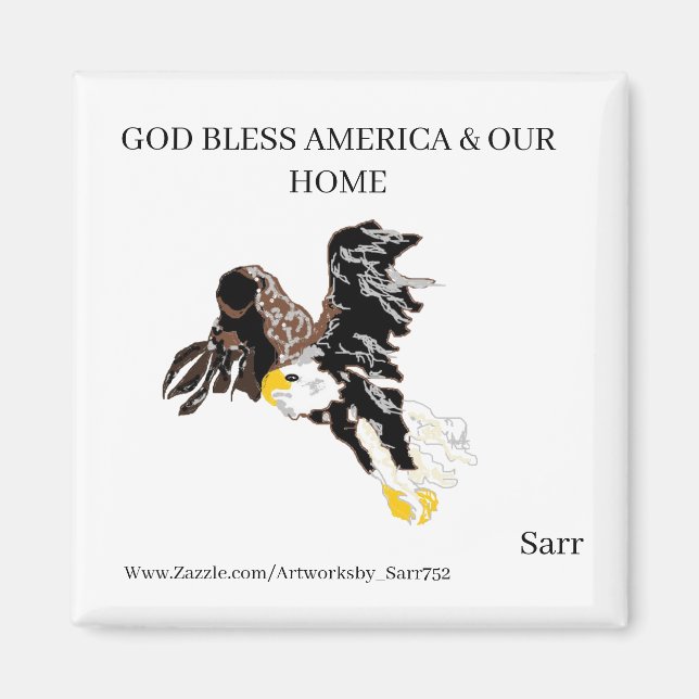 Imán Magnet : AMERICANO BALD EAGLE (Frente)