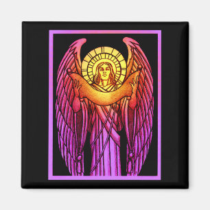 Imán Magnet Angel de Vidrio Mantenido