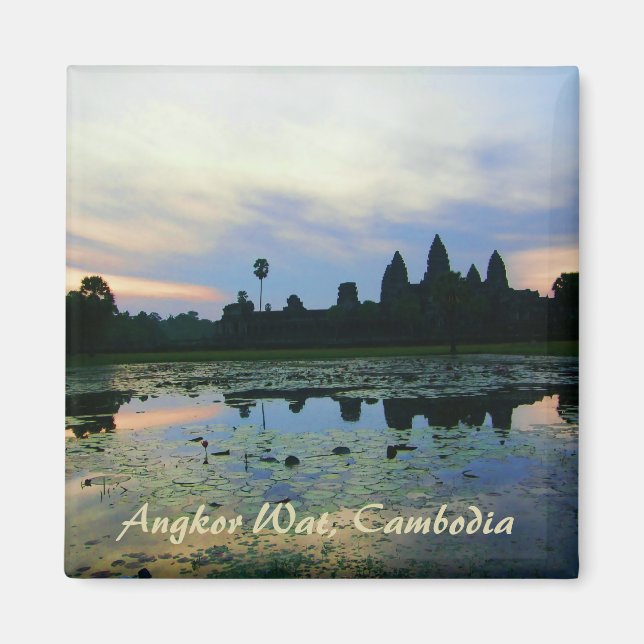 Imán Magnet Angkor Wat Silhouette Colours (Frente)