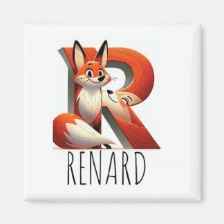 Imán Magnet Animaux Rigolos Lettre R
