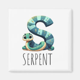 Imán Magnet Animaux Rigolos Lettre S