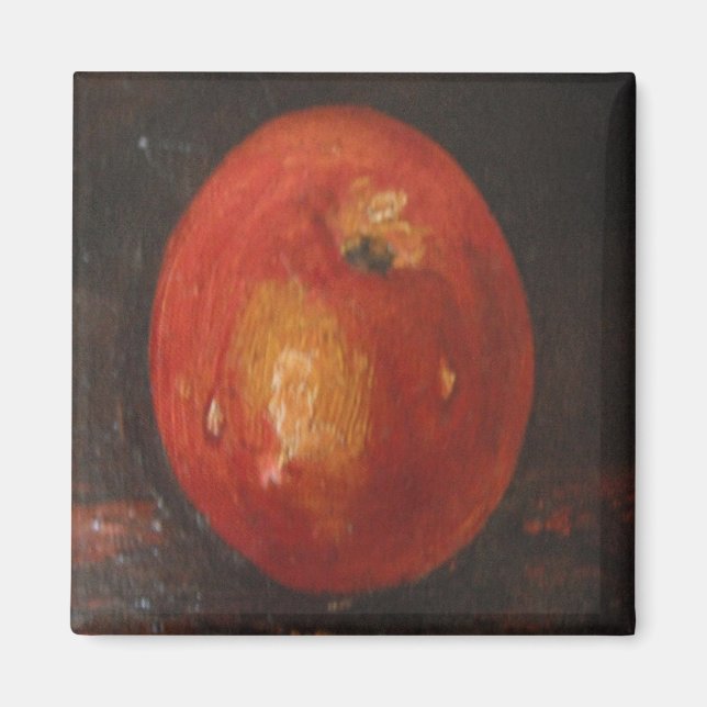 Imán Magnet Ann Hayes pintando Apple (Frente)