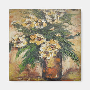 Imán Magnet Ann Hayes Pintando Flores Amarillas En Vase