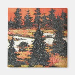 Imán Magnet Ann Hayes Pintura de Crepúsculo