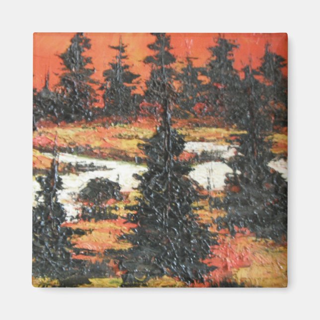 Imán Magnet Ann Hayes Pintura de Crepúsculo (Frente)