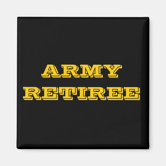 Imán Magnet Army Retiree (Frente)