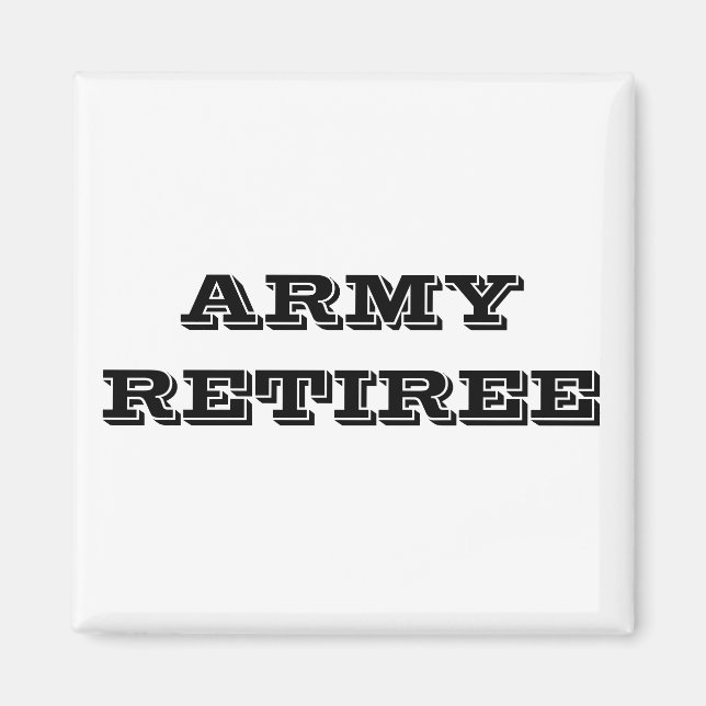 Imán Magnet Army Retiree (Frente)