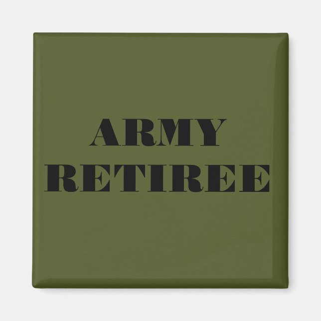 Imán Magnet Army Retiree (Frente)