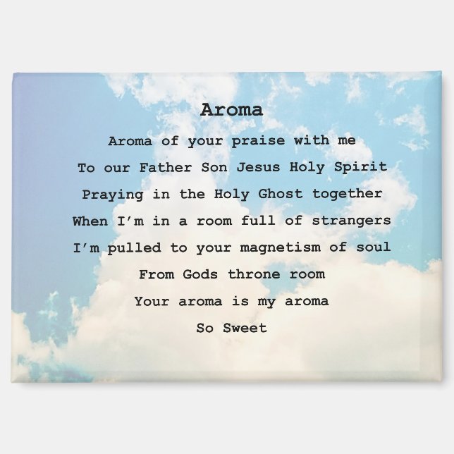 Imán Magnet - "Aroma" (Anverso)