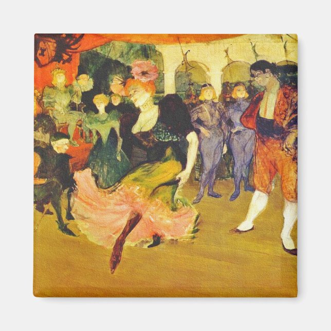 Imán Magnet: Bailando el Bolero: Toulouse-Lautrec (Frente)