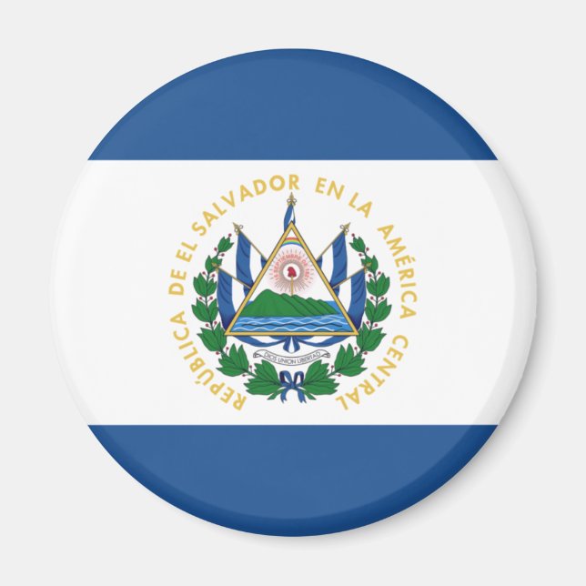 Imán Magnet Bandera de El Salvador (Frente)