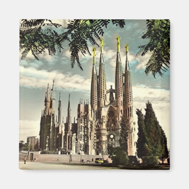 Imán Magnet - Barcelona, Sagrada Familia (Frente)