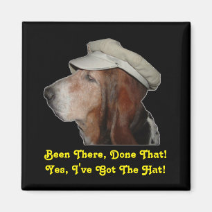 Imán Magnet Basset Hound Estuvo Ahí, Hecho Eso