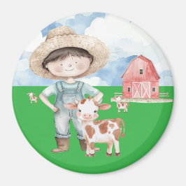 Imán Magnet Bauernhofjunge