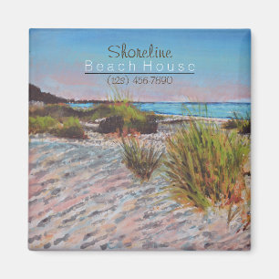 Imán Magnet Beach Shoreline Coastal Vacation House