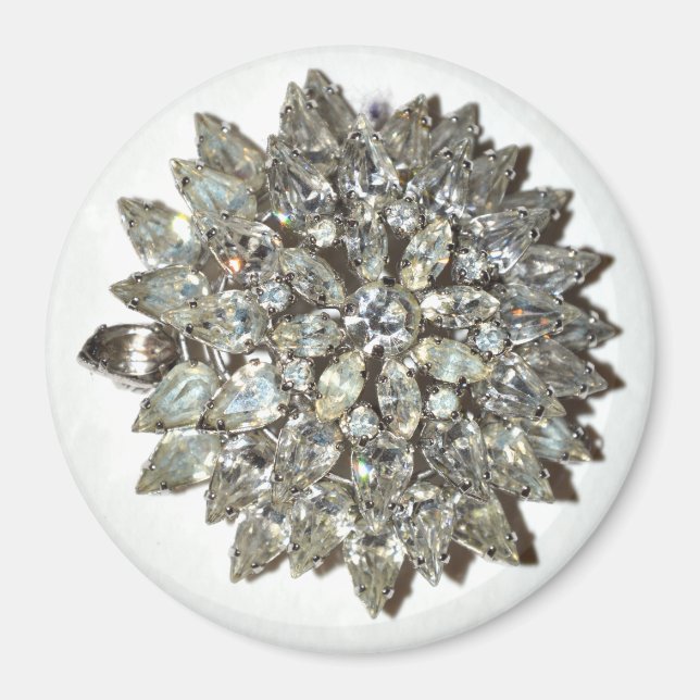 Imán Magnet Bling Rockabilly Starburst Vintage Brooch (Frente)