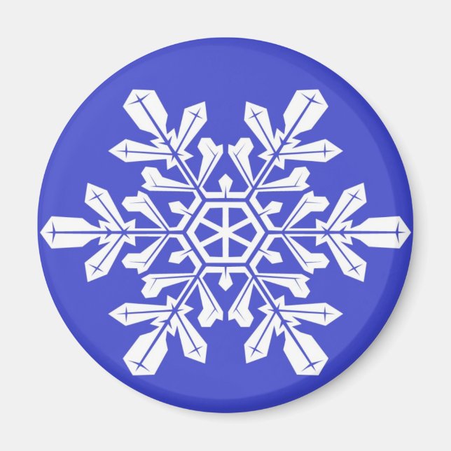 Imán Magnet Blue Snow Flake (Frente)