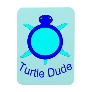 Imán Magnet Bright Blue Turtle Dude