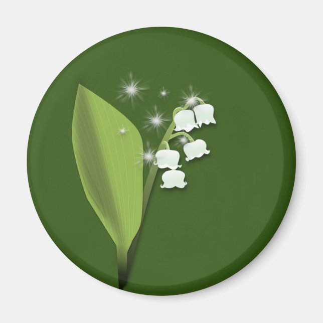 Imán Magnet brin de muguet scintillant (Frente)