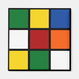 Imán Magnet bunte Quadrate