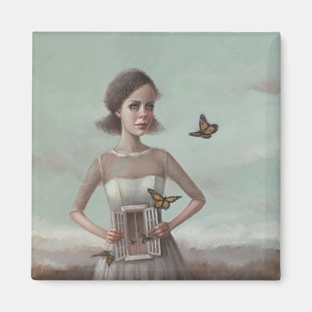 Imán Magnet-Butterflies en el estómago de Liese Chávez (Frente)