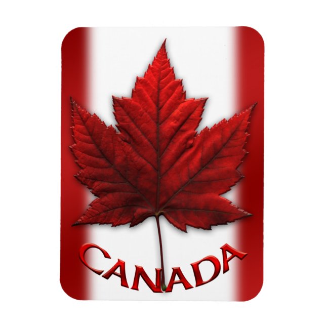 Imán Magnet Canada Flag Fridge Magnet Canada Maple Leaf (Vertical)