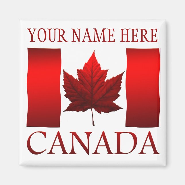 Imán Magnet Canada Flag Fridge Magnet Canada Maple Leaf (Frente)
