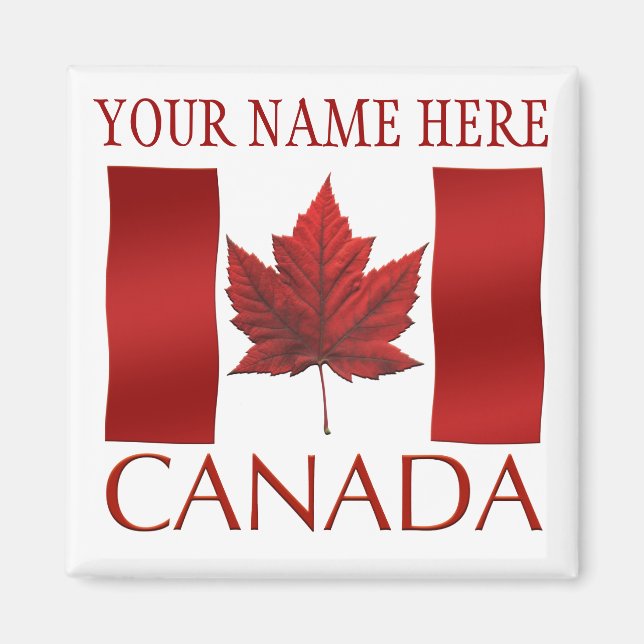 Imán Magnet Canada Flag Fridge Magnet Canada Maple Leaf (Frente)