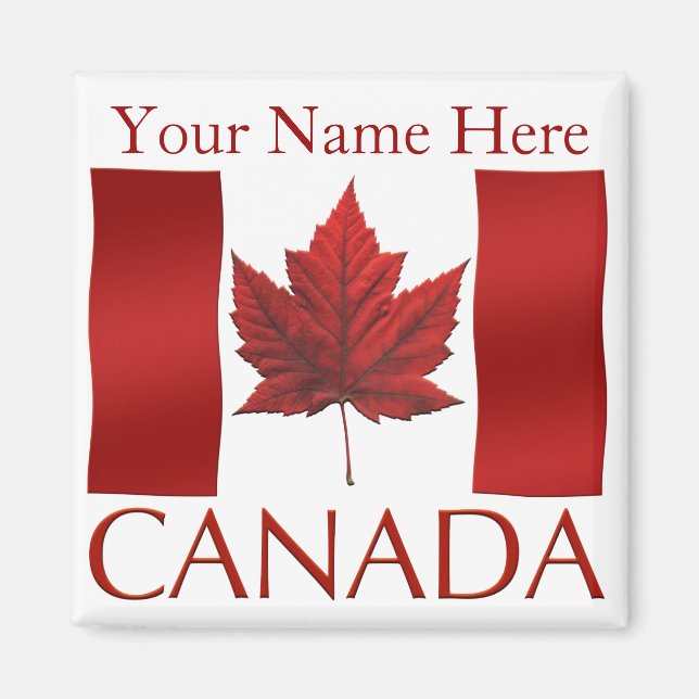 Imán Magnet Canada Flag Fridge Magnet Canada Maple Leaf (Frente)