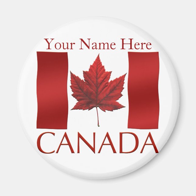 Imán Magnet Canada Flag Fridge Magnet Canada Maple Leaf (Frente)