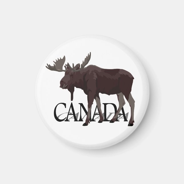 Imán Magnet Canada Moose Fridge Magnet Canada Souvenir  (Frente)