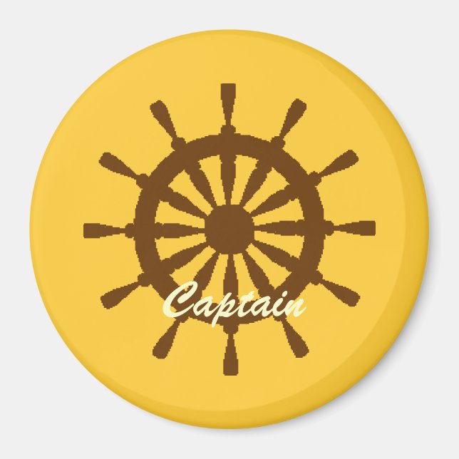 Imán Magnet - Capitán en la Helm (Frente)