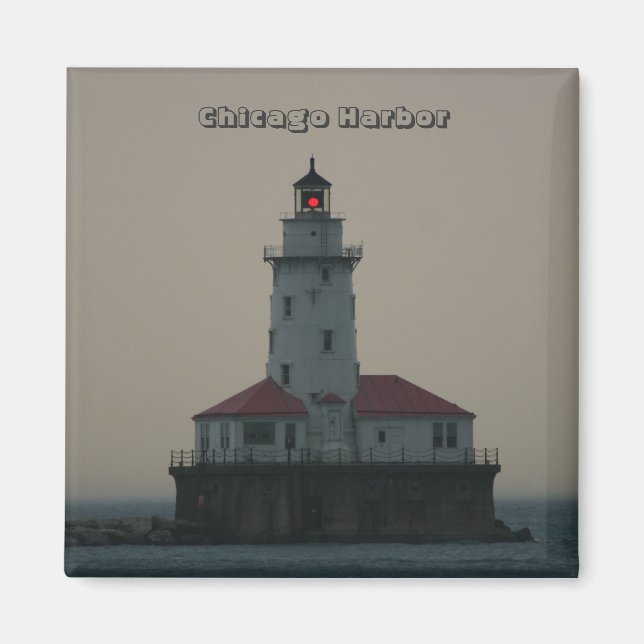 Imán Magnet Chicago Harbour Square (Frente)