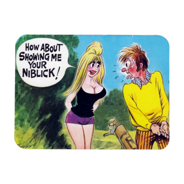 Imán Magnet - Comic - Golf (Horizontal)