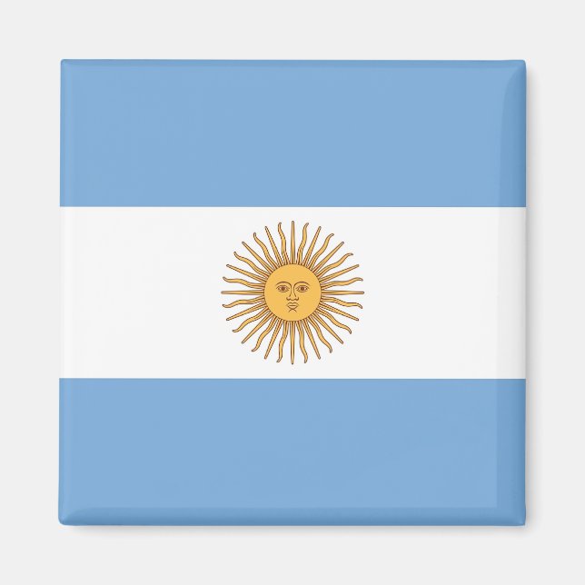 Imán Magnet con bandera de Argentina (Frente)