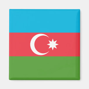 Imán Magnet con bandera de Azerbaiyán