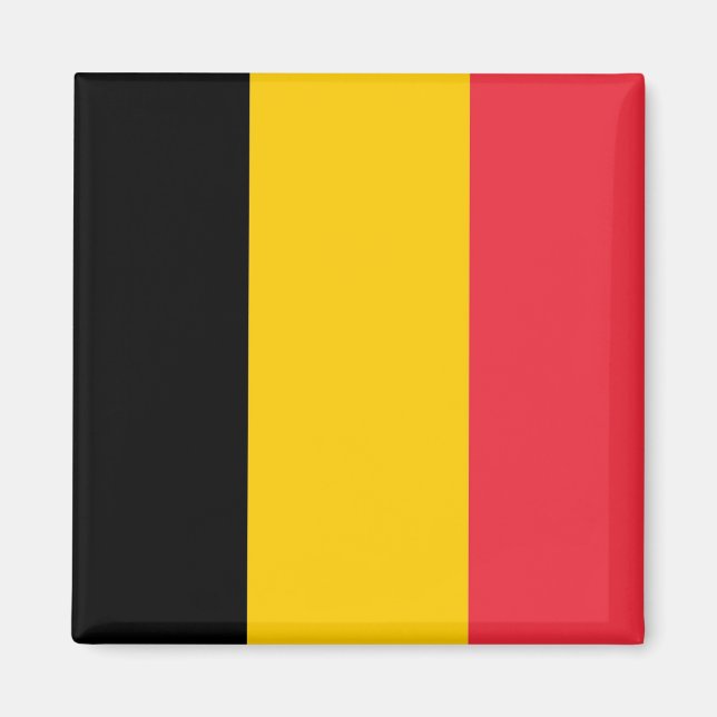 Imán Magnet con bandera de Bélgica (Frente)