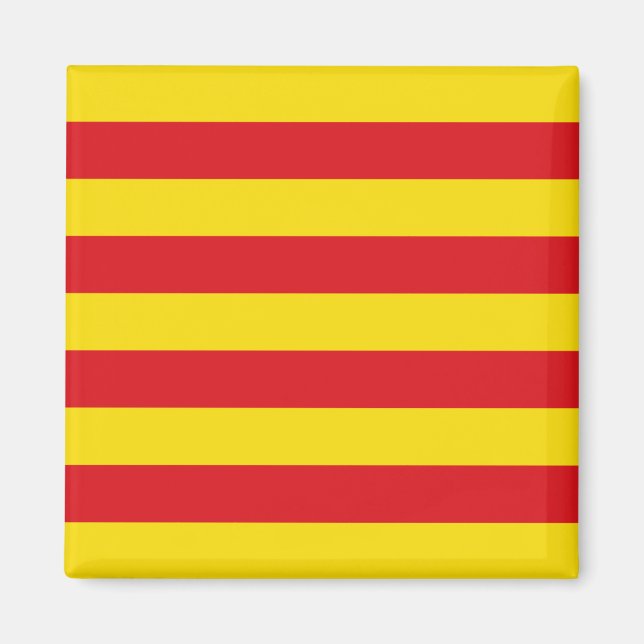 Imán Magnet con bandera de Cataluña (Frente)