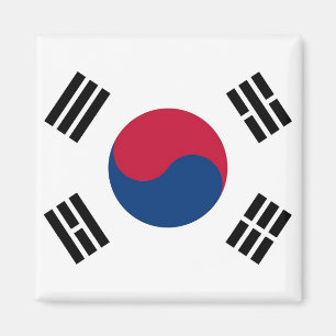 Imán Magnet con bandera de Corea del Sur