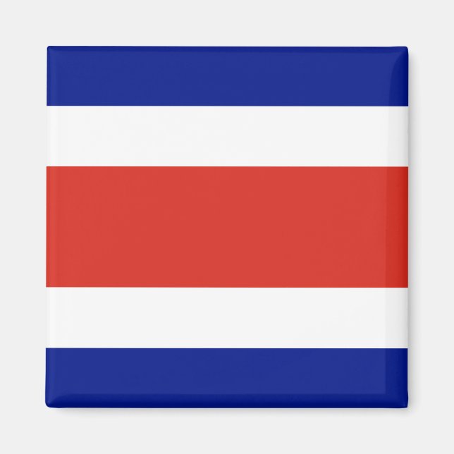 Imán Magnet con bandera de Costa Rica (Frente)