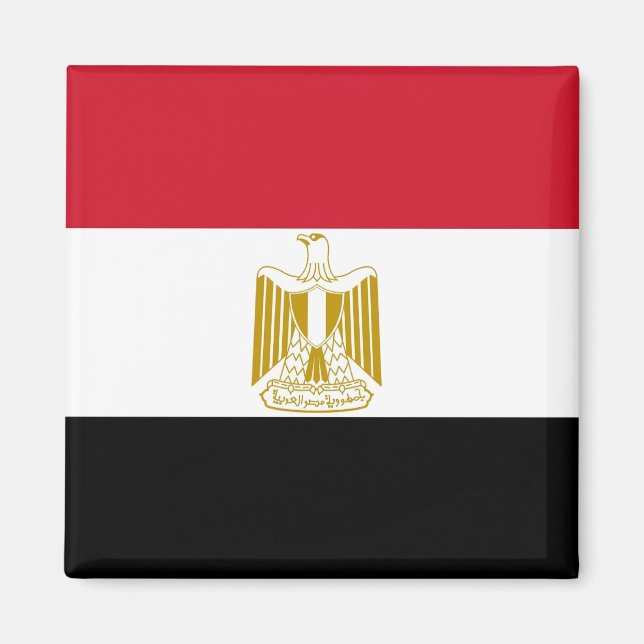 Imán Magnet con bandera de Egipto (Frente)
